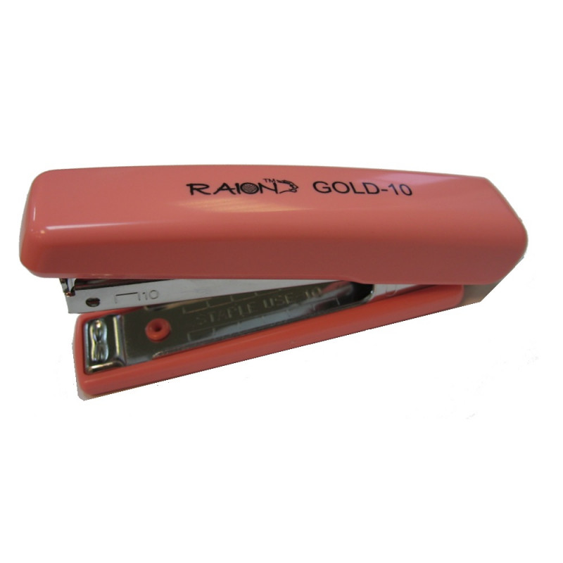 Скобосшиватель RAION "Gold-10" красный, 20л., мет. механизм, страна происх. Индия